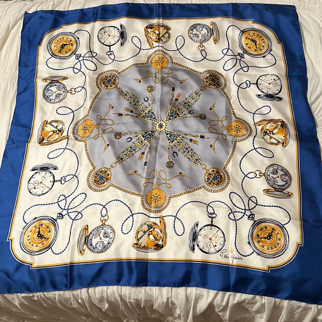 Rolex Geneve 100 Silk Scarf Rolex Geneve 100 Silk Scarf